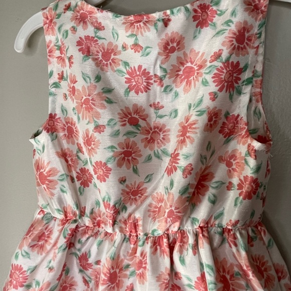 Little Lass Floral Dress & Coral Jacket Matching Set Girls Size 3T - Picture 4 of 10